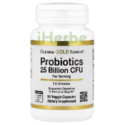 California Gold Nutrition Probiotiques 25 milliards