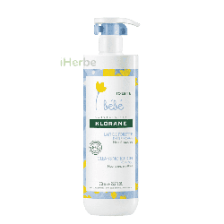 Klorane Bébé Lait de Toilette Sans Rinçage au Calendula Bio 500 ml