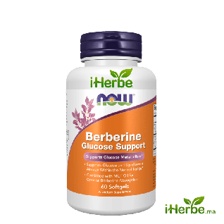 NOW Foods Berbérine Régulateur de Glucose Naturel 60 Softgels