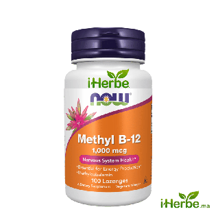 NOW Foods Methyl B-12 1000 mcg – Énergie | iherbe.ma