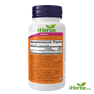 NOW Foods Biotine 5 000 µg – 120 capsules végétariennes