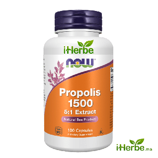NOW Foods Propolis 1500 – 300 mg – 100 Capsules Végétales