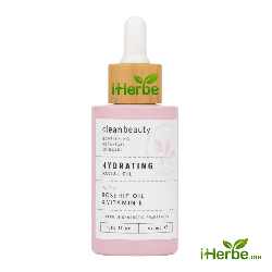 Cleanbeauty Huile Visage Hydratante à l’Huile de Rose Musquée et Vitamine E – 54 ml