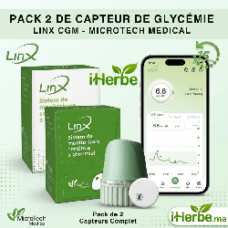 PACK 2 DE CAPTEUR DE GLYCÉMIE - LINX CGM