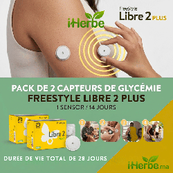 PACK 2 DE CAPTEUR DE GLYCÉMIE - FREESTYLE LIBRE 2 PLUS