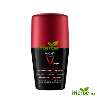 Vichy Homme Clinical Control Detranspirant 96H Protection Longue Duree | iherbe.ma