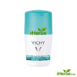 VICHY TRAITEMENT ANTI TRANSPIRANT ANTI TRACES BLANCHES ET JAUNES 48 H 50 ML