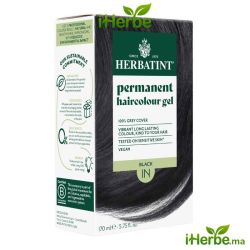 Soin colorant permanent 1N Noir (Série Naturelle) , 170 ml maroc iherbe.ma
