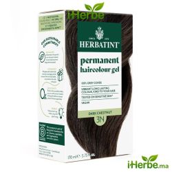 Permanent haircolour gel 3N Dark Chestnut, (Série Naturelle), 170 ml
