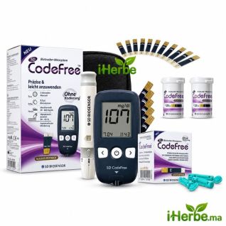 codefree 60 bandelettes kit pour diabete offert original iherbe.ma