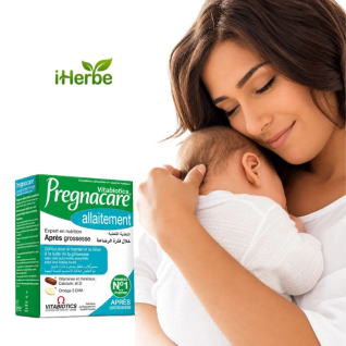 Pregnacare Allaitement – Vitamines Minéraux et Oméga-3 DHA – Vitabiotics – 84 Comprimés iherbe maroc